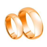 Men & Ladie's 8mm/6mm Tungsten Carbide Shiny Rose Gold Wedding Band Ring Set Classic (Available Sizes 5-12) Please E-mail Sizes