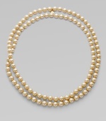 Endless pearl strand that is simply elegant. 10mm organic man-made pearls 48 long Imported