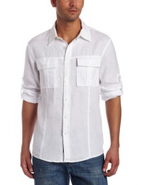 Michael Kors Men's Long Sleeve Linen Shirt Michael Kors Men's Long Sleeve Linen Shirt