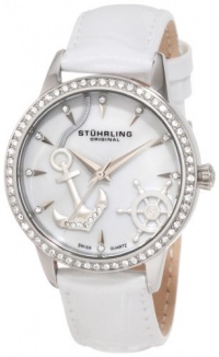 Stuhrling Original Women's 520.1115P7 Vogue Audrey Verona Del Mar Swiss Quartz Mother-Of-Pearl Swarovski Crystal White Watch Stuhrling Original Women's 520.1115P7 Vogue Audrey Verona Del Mar Swiss Quartz Mother-Of-Pearl Swarovski Crystal White Watch