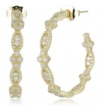 Judith Ripka Laurel Laurel Hoop Earrings Judith Ripka Laurel Laurel Hoop Earrings