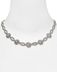 Prime for prestigious occasions, Nadri's pavé cubic zirconia necklace delivers elegant shine and shimmer to your neckline. Prime for prestigious occasions, Nadri's pavé cubic zirconia necklace delivers elegant shine and shimmer to your neckline.