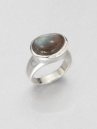 From the Scultura Collection. Dazzling diamonds add a touch of sparkle to this rich labradorite cabochon set in sleek sterling silver. LabradoriteDiamonds, .06 tcwSterling silverImported From the Scultura Collection. Dazzling diamonds add a touch of sparkle to this rich labradorite cabochon set in sleek sterling silver. LabradoriteDiamonds, .06 tcwSterling silverImported
