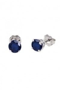 Effy Jewlery Gemma Sapphire 14K White Gold Stud Earrings, 1.14 TCW