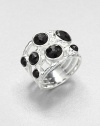 From the Rock Candy Collection. This constellation ring with its multi-band design is dramatically dotted with faceted black onyx, striking against the setting of gleaming sterling silver.Black onyxSterling silverWidth, about 1Imported