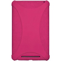 Amzer AMZ94388 Silicone Jelly Soft Skin Fit Case Cover for Asus Nexus 7, Google Nexus 7 - 1 Pack - Retail Packaging - Hot Pink