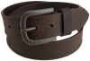 Dickies Mens 38mm Leather Belt With Two Row Stitch, Brown, 34