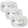 First Alert CO400-3 Battery Powered Carbon Monoxide Alarm, 3-Pack