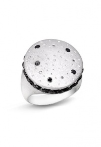 Effy Jewlery Sterling Silver Black & White Diamond Ring, .17 TCW Ring size 7 Effy Jewlery Sterling Silver Black & White Diamond Ring, .17 TCW Ring size 7