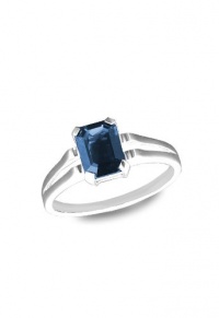 Effy Jewlery Sterling Silver Blue Sapphire Ring, 1.46 TCW Ring size 7