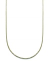 A simple chain adds a ton of dimension. Giani Bernini's intricate box chain is crafted in 24k gold over sterling silver. Approximate length: 18 inches.