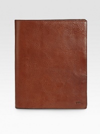 Constructed from rich leather, this sleek carrying case provides a handsome home away from home for a treasured iPad®.One interior card slotPRL-embossed logo patch accents the exteriorLeather8W x 10HImported Constructed from rich leather, this sleek carrying case provides a handsome home away from home for a treasured iPad®.One interior card slotPRL-embossed logo patch accents the exteriorLeather8W x 10HImported