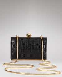 La Regale's shimmering mesh clutch is the perfect finish to your evening look. La Regale's shimmering mesh clutch is the perfect finish to your evening look.