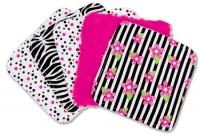 Trend Lab Set of 5 Wash Cloth, Zahara Trend Lab Set of 5 Wash Cloth, Zahara