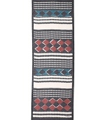 A reliably handsome go-to scarf adorned with a colorful pattern that's modern and cool.