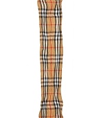 A super lightweight scarf that's astonishingly soft in a blend of Italian silk and linen, featuring Burberry's iconic check pattern for an exciting accent.