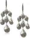 Judith Jack Silver Sea Sterling Silver and Marcasite Multi-Tear Drop Earrings