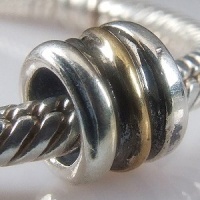 Ring Cluster 14K Gold Plated Authentic 925 Sterling Silver Bead Fits Pandora Chamilia Biagi Troll Charms Europen Style Bracelets Ring Cluster 14K Gold Plated Authentic 925 Sterling Silver Bead Fits Pandora Chamilia Biagi Troll Charms Europen Style Bracelets