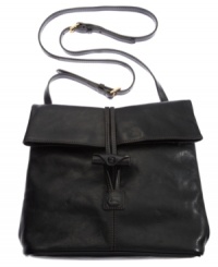 Ispired by Italian style, the Florentine foldover purse features a toggle closure and an elegant silhouette in a trendy crossbody style. Ispired by Italian style, the Florentine foldover purse features a toggle closure and an elegant silhouette in a trendy crossbody style.