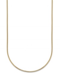 Once more, with feeling. Giani Bernini's popcorn chain, set in stunning 24k gold over sterling silver, offers a textured feel to enhance the attraction. Approximate length: 20 inches. Once more, with feeling. Giani Bernini's popcorn chain, set in stunning 24k gold over sterling silver, offers a textured feel to enhance the attraction. Approximate length: 20 inches.