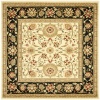 Safavieh Lyndhurst Collection LNH212B Ivory and Black Square Area Rug, 8-Feet