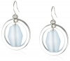 Kenneth Cole New York Urban Sea Glass Faceted Bead Orbital Drop Earrings