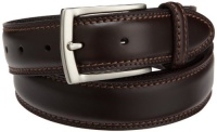 Dockers Mens 35mm Feather Edge Belt With Two-row Stitch Dockers Mens 35mm Feather Edge Belt With Two-row Stitch