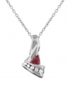 Effy Jewlery 14K White Gold Diamond & Pink Sapphire Pendant, .66 TCW