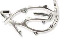 Elizabeth and James Thorns Sterling Silver White Sapphire Hinged Cuff Bracelet Elizabeth and James Thorns Sterling Silver White Sapphire Hinged Cuff Bracelet
