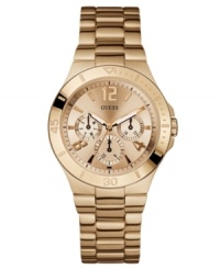 For the professional woman always on-the-go, this rosy timepiece from GUESS keeps up with every step. For the professional woman always on-the-go, this rosy timepiece from GUESS keeps up with every step.