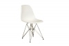 Baxton Sutdios Isidora White Chairs with Wire Base, Set of 2