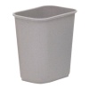 Rubbermaid Commercial 2952 LLDPE 8-1/8 Quart Deskside Vanity Trash Can, Rectangular, 6-3/4 Width x 9-7/8 Depth x 10-1/8 Height, Beige