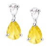 Studio 925 Madeleine Canary CZ Sterling Silver Earrings