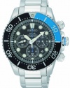 Seiko Men's SSC017 Solar Dive Chronograph Classic Solar Dive Chronograph Watch