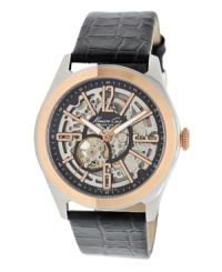 Rough and rugged style that never sacrifices handsome details: an automatic timepiece from Kenneth Cole New York. Rough and rugged style that never sacrifices handsome details: an automatic timepiece from Kenneth Cole New York.