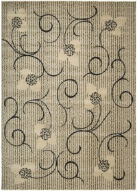 Nourison Interpretations Ivory Floral 2-Feet by 2.9-Feet Polyacrylic Area Rug Nourison Interpretations Ivory Floral 2-Feet by 2.9-Feet Polyacrylic Area Rug