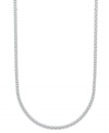 Add a touch of luxury with a simple chain. Giani Bernini's wheat necklace is crafted in sterling silver. Approximate length: 18 inches.