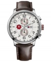 A handsome sport watch from Tommy Hilfiger with iconic red, white and blue accents.