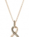 Judith Jack Sterling Silver and Rose Gold-Plated Infinity Drop Pendant