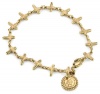The Vatican Library Collection Gold-Tone Petite Crosses Bracelet