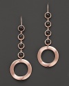 These modern earrings from Ippolita are luxe in polished rosegold, shaped to exude a freeform look.