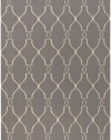 Surya Jill Rosenwald Fallon 2-Feet by 3-Feet Hand Woven Rug, gray crossover