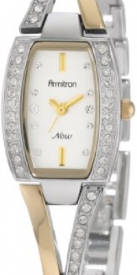Armitron NOW Women's 753856SVTT Swarovski Crystal Two-Tone Bangle Watch Armitron NOW Women's 753856SVTT Swarovski Crystal Two-Tone Bangle Watch