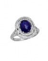Effy Jewlery Royalty Sapphire and Diamond Ring, 2.27 TCW Ring size 7