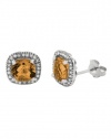 Effy Jewlery 14K Gold Citrine and Diamond Earrings, 2.64 TCW