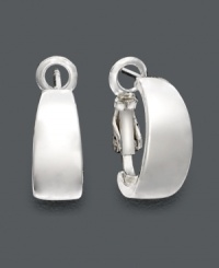 A versatile and timeless piece. Every girl needs a good pair of hoops. These petite earrings by Unwritten feature a classic hoop design and lever backing. Crafted in sterling silver. Approximate diameter: 3/4 inch. A versatile and timeless piece. Every girl needs a good pair of hoops. These petite earrings by Unwritten feature a classic hoop design and lever backing. Crafted in sterling silver. Approximate diameter: 3/4 inch.