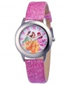 Feel like royalty in this Disney princesses watch, With a glittering strap, the dial flaunts glitzy accents.