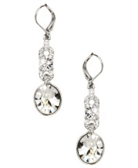 Bridal bliss. The subtle shimmer and light-catching effect of these glamorous Givenchy earrings make them a must for your big day. Crafted in silver-plated mixed metal with clear crystal accents. Approximate drop: 1-3/4 inches. Bridal bliss. The subtle shimmer and light-catching effect of these glamorous Givenchy earrings make them a must for your big day. Crafted in silver-plated mixed metal with clear crystal accents. Approximate drop: 1-3/4 inches.