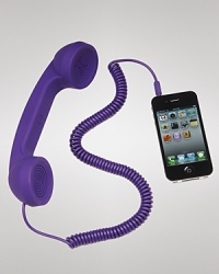 Dial in to playful style with this handheld speaker from Native Union, designed to turn your iPhone into a major conversation piece. Dial in to playful style with this handheld speaker from Native Union, designed to turn your iPhone into a major conversation piece.