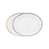 Haviland Plumes Platinum Oval Platter 16 in